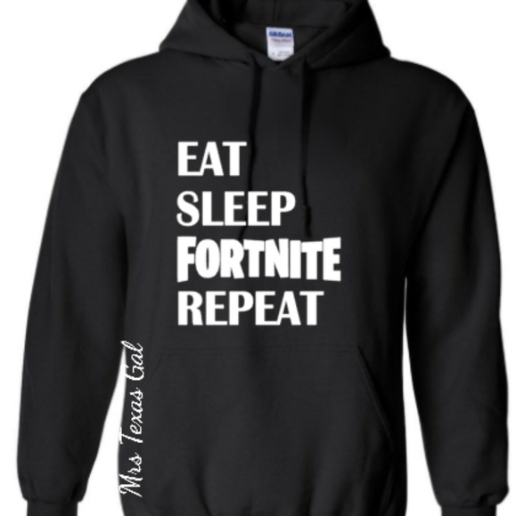 Eat Sleep Fornite Repeat Hoodie Quick Sale - Picture 1 of 2